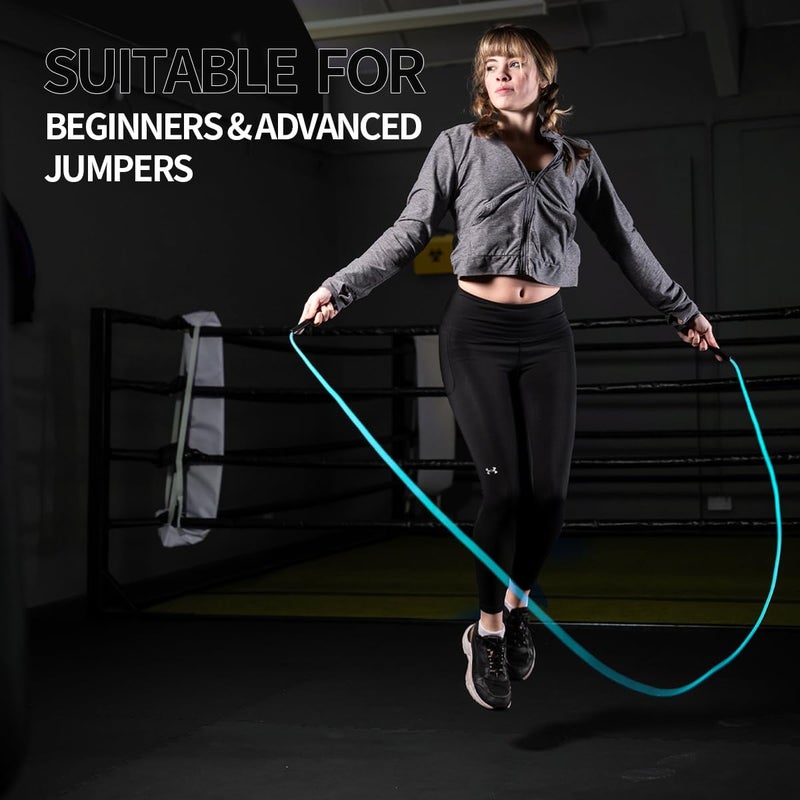 WILLGOO Hererope 6MM PVC Jump Rope for Men & Women Fitness, Speed, Tricks, Cardio Training, Boxing Jump Rope with Unbreakable Handles and Non-Kinking Skipping Rope, Adjustable Jumprope for Indoor Outdoor - Image 4